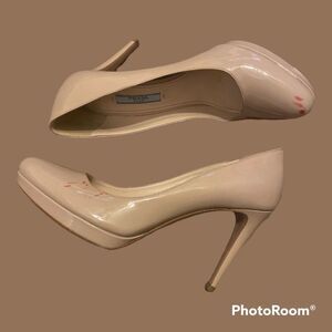 PRADA Nude Patent Leather Shoes - Irregular